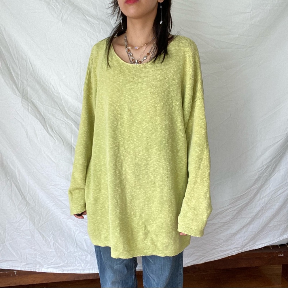 Cozy Knit Chartreuse Chunky Sweater